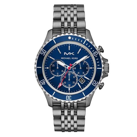 Michael Kors Men's Watch Bayville Chronograph Blue 